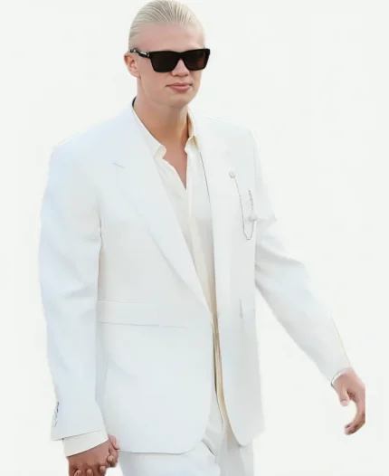 Dolce & Gabbana Erling Haaland White Blazer - White