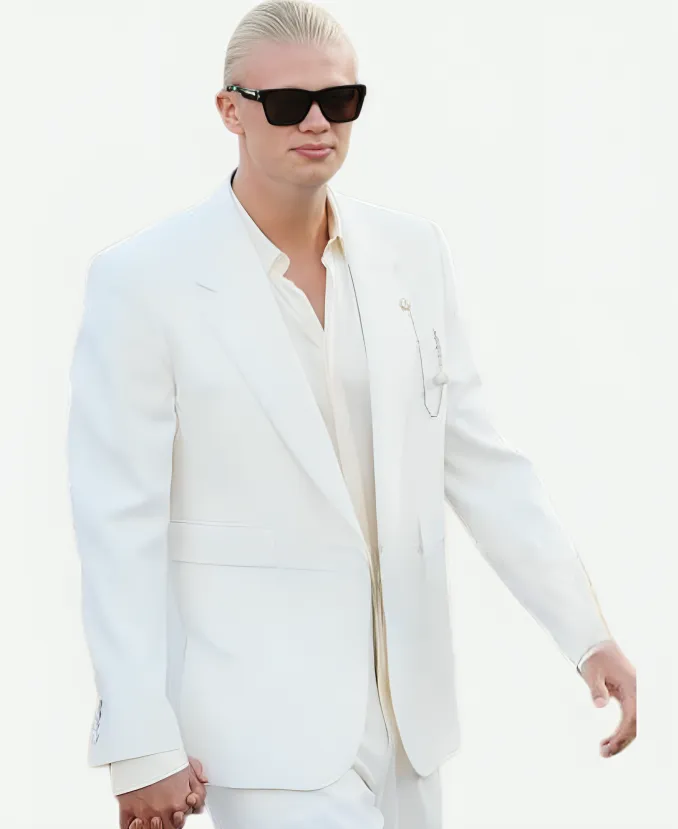 Dolce & Gabbana Erling Haaland White Blazer Dolce & Gabbana Erling Haaland White Blazer - White