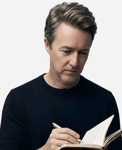 Edward Norton 2026 The Invite Season 01 Hawk Black Sweatshirt
