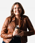 Off Campus S01 Hannah Wells Brown Jacket