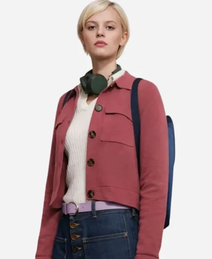 Patience Evans Patience S02 Ella Maisy Purvis Pink Wool Jacket