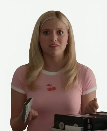 Lexi Minetree 2026 Elle S01 Elle Woods Pink Cropped Cherry T-Shirt