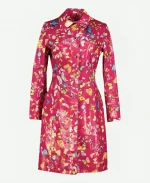 Elle Woods Butterfly Printed Pink Coat