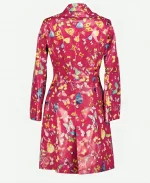 Elle S01 Elle Woods Butterfly Printed Pink Coat