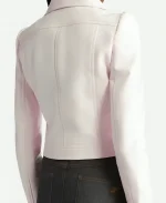Lexi Minetree 2026 Elle Pink Cropped Leather Jacket