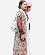 Emily In Paris S06 Emily Cooper Jacquard Sleeveless Coat