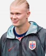 Erling Haaland 2026 FIFA World Cup Norway Nike Anthem Mesh Hooded Jacket