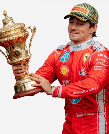 Charles Leclerc F1 Grand Prix of Great Britain Red Jumpsuit