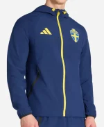 WC 2026 Sweden Football Team Adidas Tiro Travel Jacket