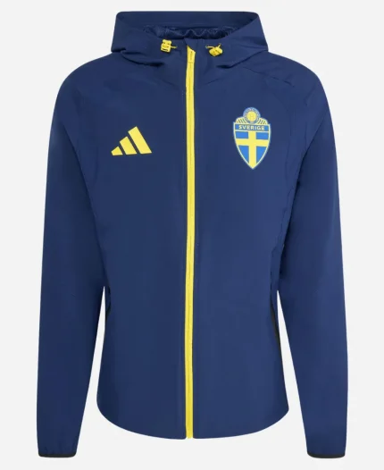 FIFA World 2026 Sweden Football Team Adidas Tiro Travel Jacket