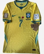 World Cup 2026 Brazil vs Morocco VINI JR. 7 Yello Jersey - Jacket Era