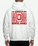 Unisex FIFA World Cup 2026 England White Puff Hoodie 