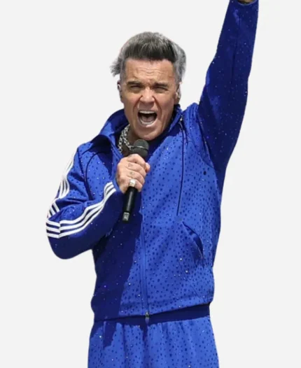 Robbie Williams FIFA World Cup 2026 Final Blue Adidas Track Jacket
