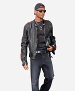 FIFA World Cup 2026 Final Shai Gilgeous-Alexander Black Biker Leather Jacket