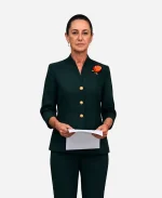 Claudia Sheinbaum FIFA World Cup 2026 Final Trophy Ceremony Green Blazer