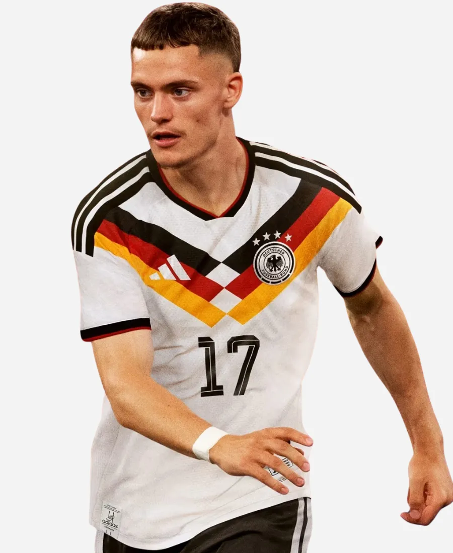 FIFA World Cup 2026 Florian Wirtz Germany White Jersey Adidas Wirtz White Jersey