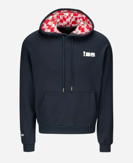 France Puff Navy Hoodie