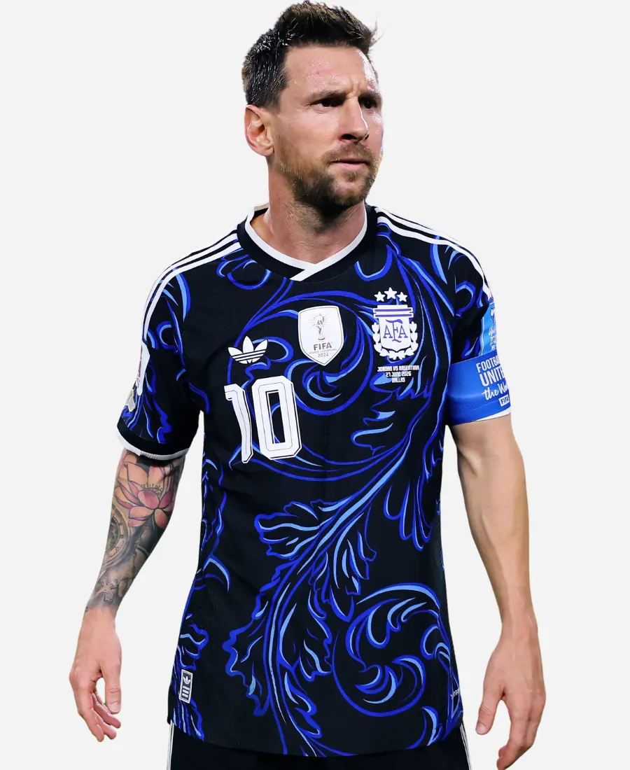 FIFA World Cup 2026 Lionel Messi Argentina Away Jersey Lionel Messi 2026 FIFA World Cup Jordan Vs Argentina Adidas Away Jersey