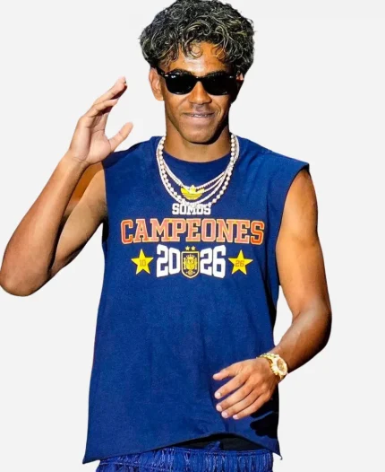 Lamine Yamal FIFA World Cup 2026 Parade Blue Tank Top
