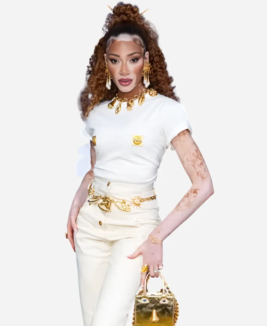 FIFA World Cup Final 2026 Winnie Harlow T-Shirt  FIFA World Cup Final 2026 Winnie Harlow Fitted Silhouette White T-Shirt