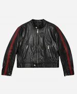 FIFA World Cup Final Shai Gilgeous-Alexander Black Biker Leather Jacket