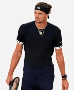 French Open Alexander Zverev Black T-Shirt