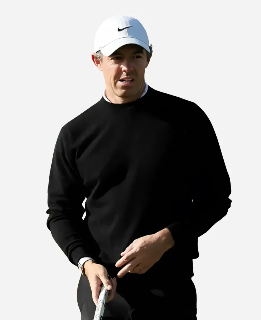 Genesis Scottish Open Rory McIlroy Sweatshirt Genesis Scottish Open Rory McIlroy Black Sweatshirt