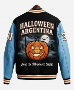 Argentina Halloween Black Varsity Jacket
