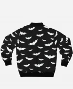 White Bats Black Bomber Jacket