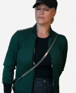 Hannah Waddingham 2026 Ride or Die S01 Green Reversible Quilted Bomber Jacket