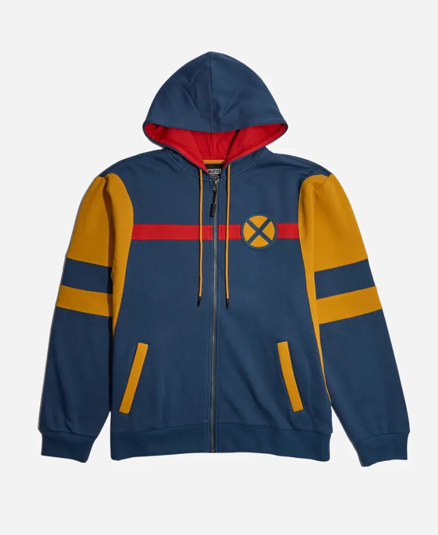 Heroes & Villains X-Men Color Block Hoodie Heroes & Villains X-Men Color Block Zip-up Hoodie