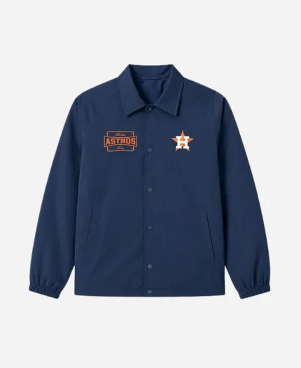 Houston Astros True Navy Coaches Jacket-Navy Blue
