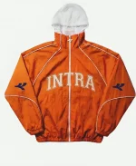 Intra 2026 New York Knicks Orange Windbreaker Hooded Jacket