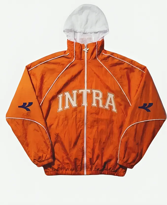 Intra New York Knicks Hooded Jacket Intra 2026 New York Knicks Orange Windbreaker Hooded Jacket