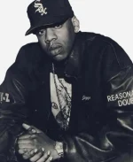 JAŸ-Z30 Reasonable Doubt Varsity Jacket - Black