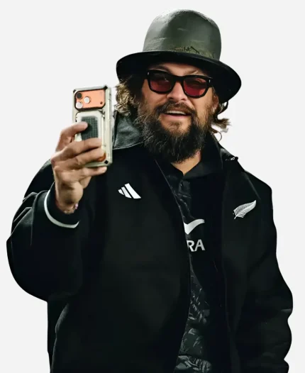  Jason Momoa Adidas New Zealand All Blacks Bomber Jacket 