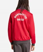  Jason Momoa Adidas Manchester United Football Team Track Full Sleeves Jacket