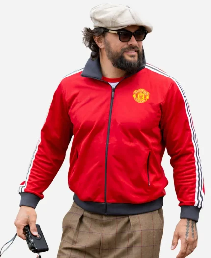  Jason Momoa Adidas Manchester United Football Team Track Jacket
