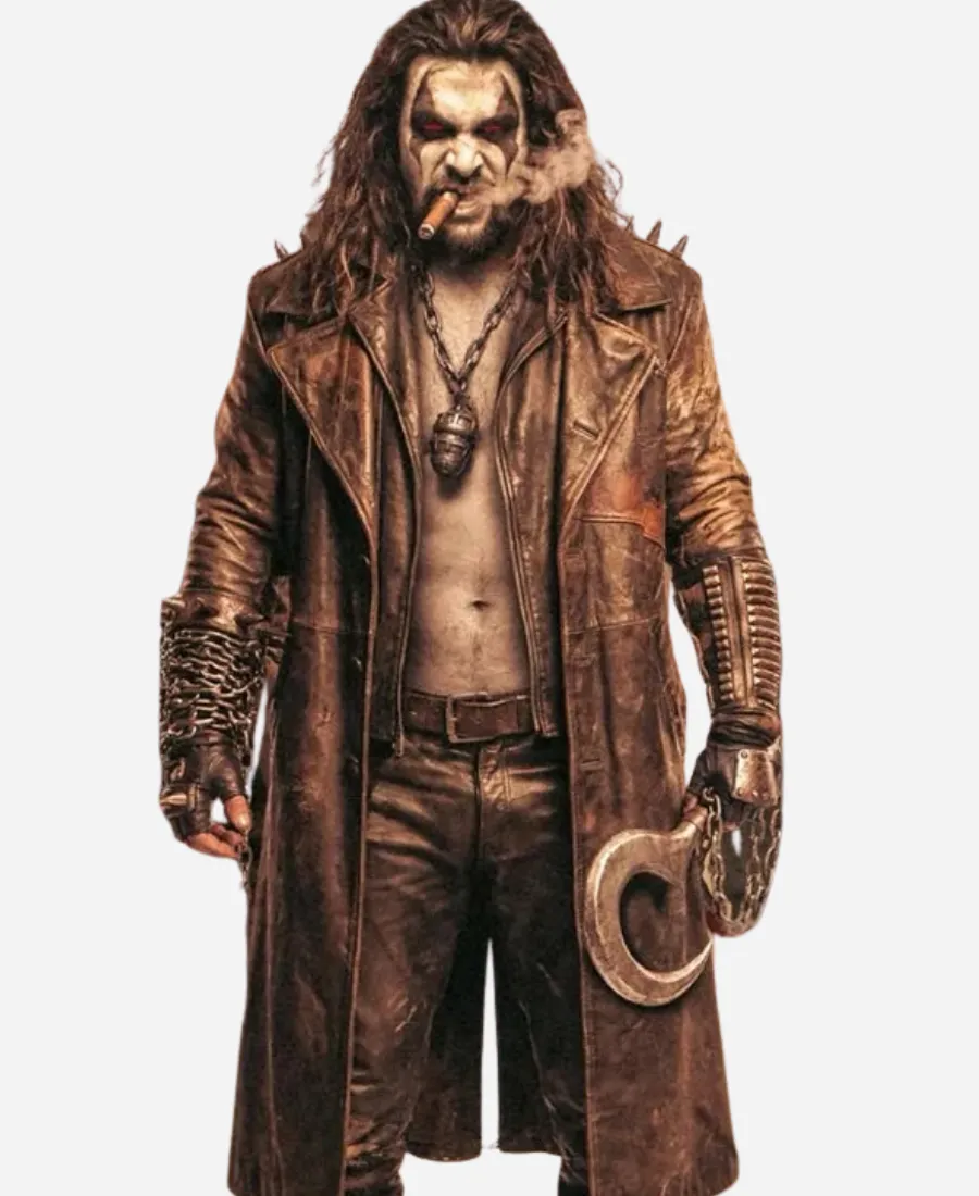Jason Momoa Supergirl 2026 Trench Coat Jason Momoa Supergirl 2026 Brown Leather Trench Coat