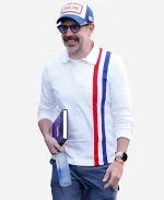 2026 FIFA World Cup Jason Sudeikis England vs Panama Stripe White Shirt