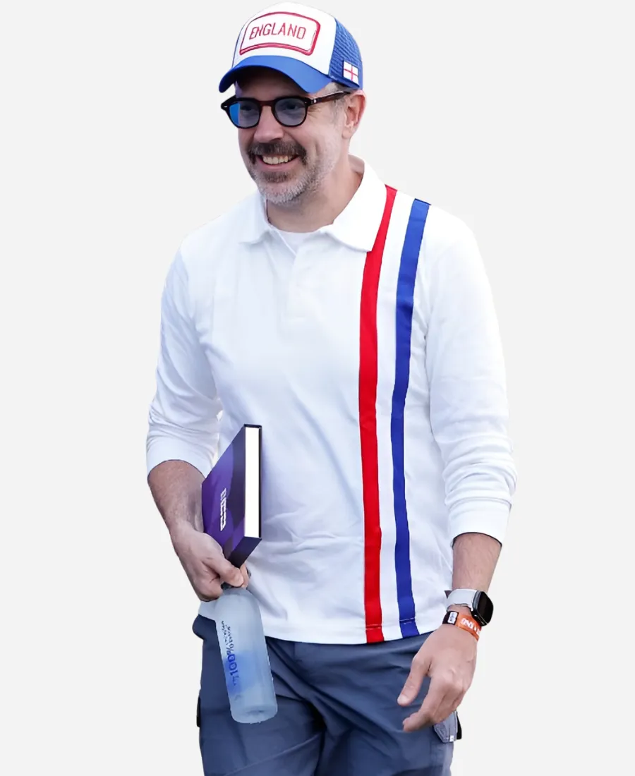 Jason Sudeikis World Cup 2026 England vs Panama Shirt 2026 FIFA World Cup Jason Sudeikis England vs Panama Stripe White Shirt