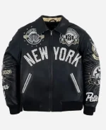 Stadium Roc Nation Jay-Z Pelle Yankee Black Leather Jacket