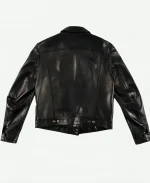 Jensen Huang Signature Tom Ford Black Leather Trucker Jacket