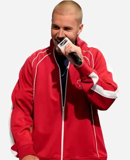 Justin Bieber Canada Maple Leaf Track Jacket