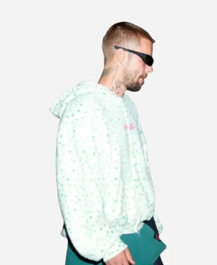 SKYLRK FIFA World Cup Final 2026 After Party NYC Justin Bieber Print White Hoodie