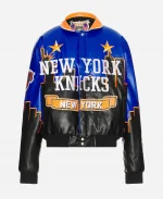 New York Knicks Skyline Vegan Leather Jacket