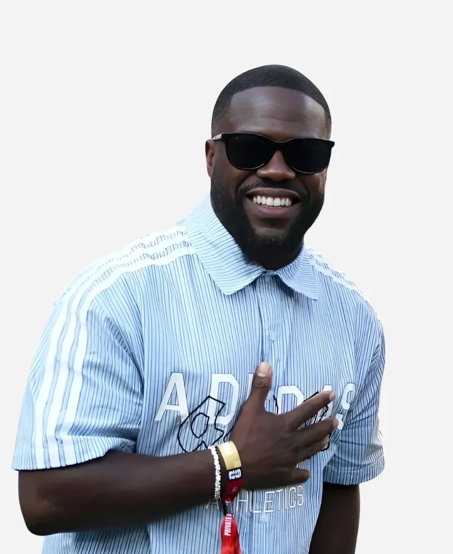 Kevin Hart FIFA World Cup 2026 Final Match Pinstripes Blue Shirt Kevin Hart FIFA World Cup 2026 Final Match Pinstripes Shirt
