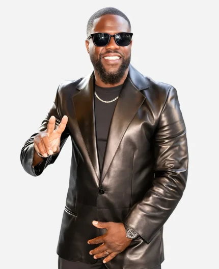 Kevin Hart 72 Hours NYC Premiere Leather Blazer