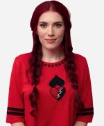 Kylie Cantrall Descendants Wicked Wonderland 2026 Heart Printed Red SweatShirt