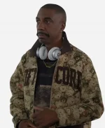 Leon Curb Your Enthusiasm S12 J.B. Smoove Black MARKET Teddy Bear Printed Jacket